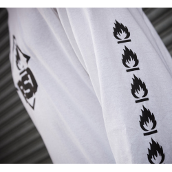 BSD Roastin L/S Shirt, White, Medium